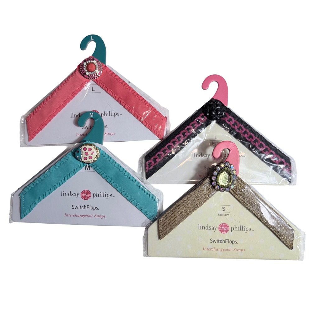 Lindsay Phillips SwitchFlops Interchangeable Straps Lot of 4 New SwitchFlops